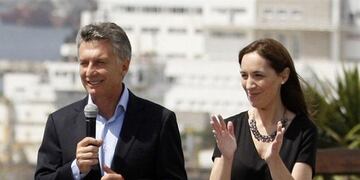 Macri y Vidal en un acto\u002E
