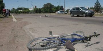 Ciclista atropellado