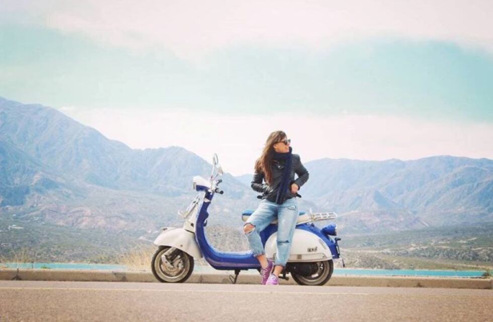 Conocé a la mendocina que cruzó a Chile en una Siambretta