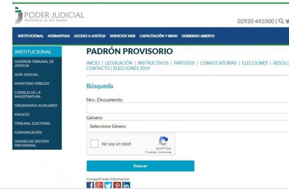 Quedan tan solo dos semanas para consultar el padrón provisorio para las elecciones 2019