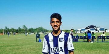 Enzo Mansilla sueña con jugar en la primera de Talleres