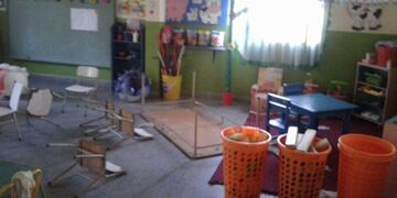 Destrozos y robo en un jardín de infantes de Cerrillos\u002E (Web)