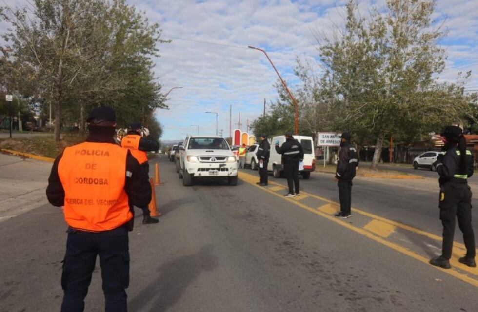 Covid-19 en Icho Cruz: extreman los controles de tránsito en el ingreso sur de Carlos Paz