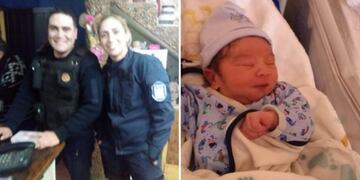 Policías parteros en Mendoza