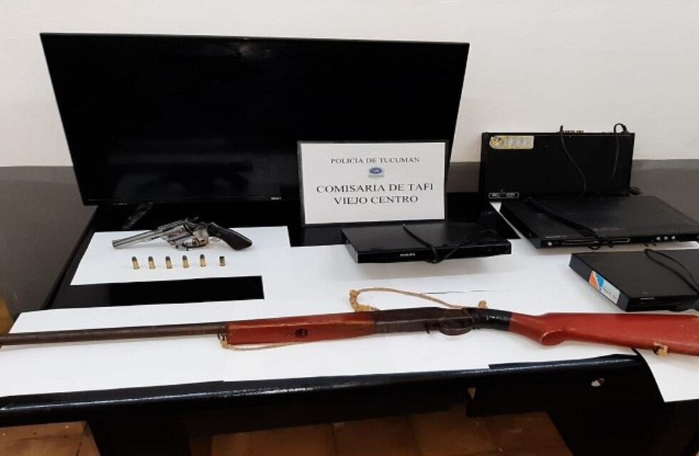 Secuestran armas utilizadas en un escruche cometido en la ciudad de Tafí Viejo