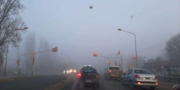 Piden precaución por hielo en el asfalto tras registrarse varios accidentes viales en Neuquén (Foto: Gentileza)