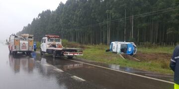 Accidente RN14\nCrédito: Bomberos