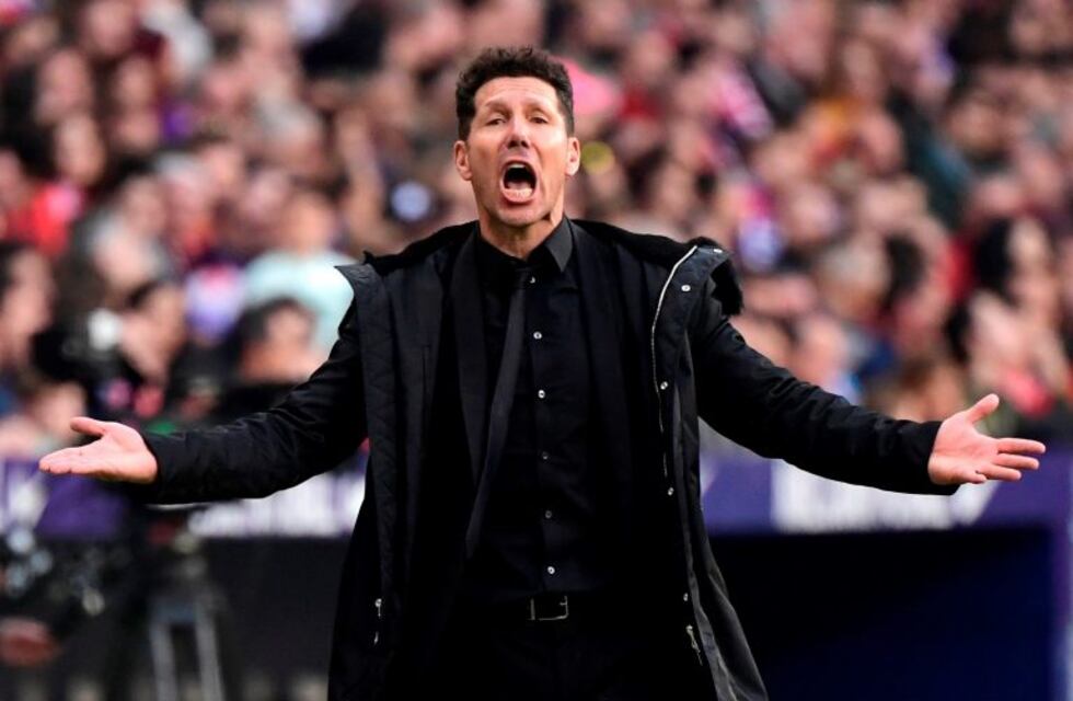La UEFA le abrió un expediente disciplinario a Diego Simeone por "conducta inapropiada"