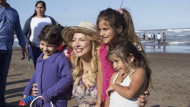 Fabiola Yañez acompañó a niños carenciados que conocieron el mar en Chapadmalal (Foto: Instagram Fabiola Yañez)