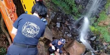 Accidentado en el Salto Mariposa\u002E