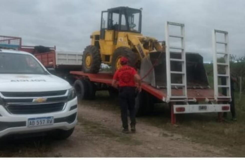 Arroyo de los Patos: secuestro de pala mecánica por desmonte no autorizado