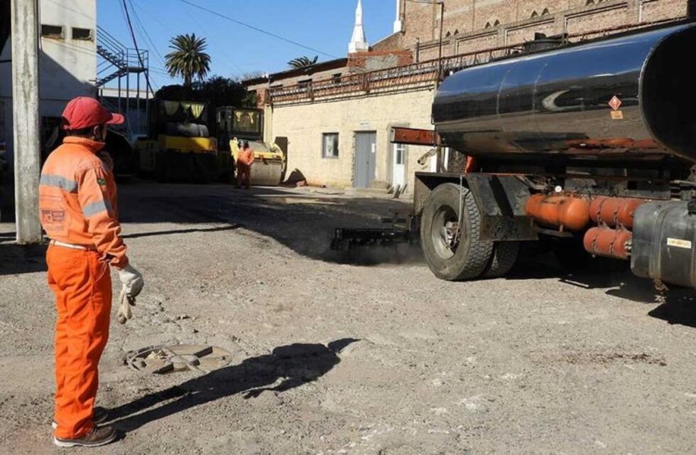 Pavimentaron el playón del Corralón Municipal de calle Murature