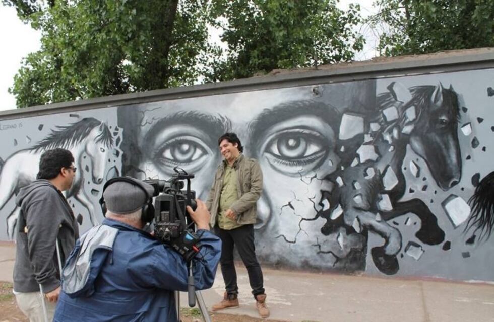 El muralista mendocino Germán Legrand pintará el mural más grande del mundo