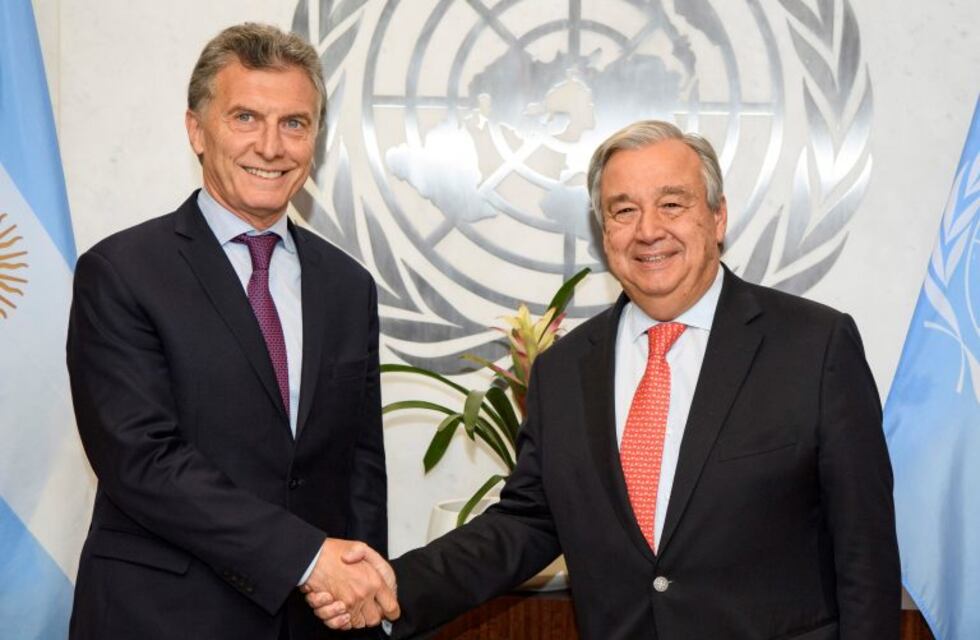 Macri le manifestó su "preocupación" por Venezuela al secretario general de la ONU