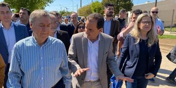 Schiaretti en Río Cuarto inaugurando obras pluviales\u002E