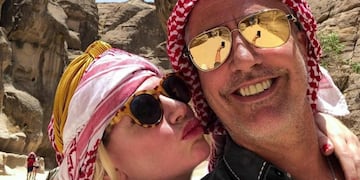 Esmeralda Mitre en Por el Mundo, con Marley (Foto: Instagram)