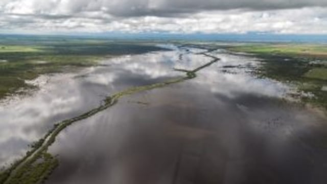 DYN21, SANTA FE, 05/01/2017,CONTINUAN LAS  INUNDACIONES EN SANTA FE. FOTO:DYN/GOB PCIA DE SANTA FE/EL LITORAL.