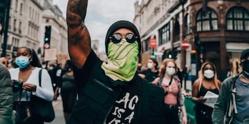 Lewis Hamilton 21 junio 2020 contra el racismo, Londres