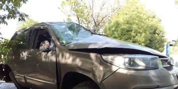 Vuelco en la ruta 143 en General Alvear