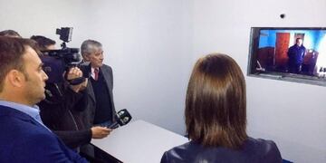 Sala de videoconferencia en penales rionegrinos (Foto: Gobierno de Río Negro)\u002E