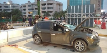 El insólito accidente ocurrido en la zona del flamante Nudo Vial del Cerro de las Rosas\u002E