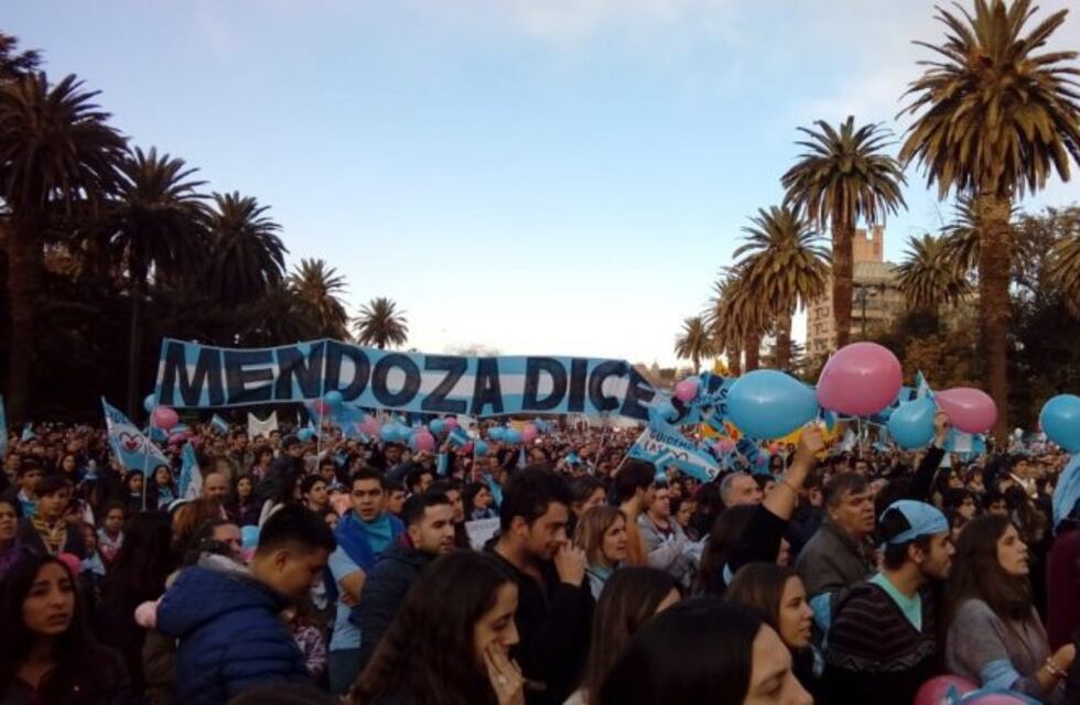 En fotos: más de 10 mil personas fueron a la marcha "Por las dos vidas" en Mendoza