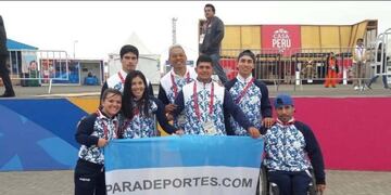 Deportistas rionegrinos (Foto: Paradeportes)\u002E