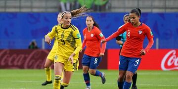 Chile cayó 2-0 ante Suecia en su debut mundialista en Francia 2019\u002E (EFE)