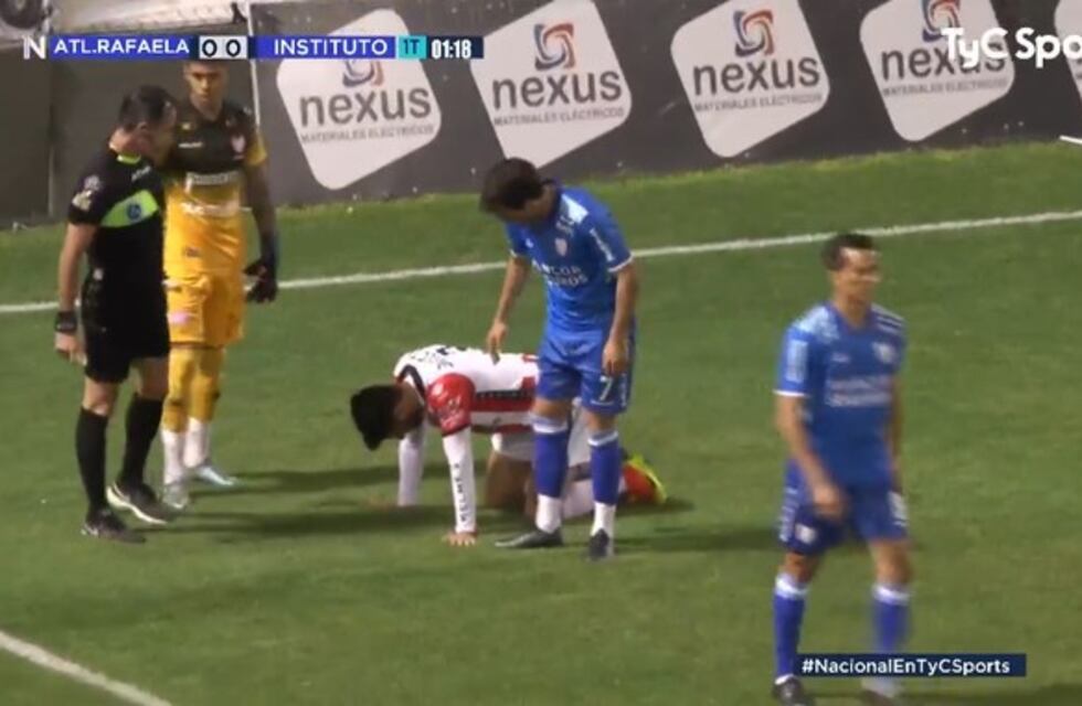 Las lesiones no le dan tregua a la defensa de Instituto: salió Yabale por un golpe