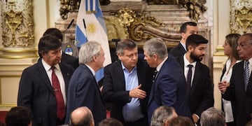 El gobernador Domingo Peppo participó en Casa Rosada del anuncio para Pymes regionales\u002E