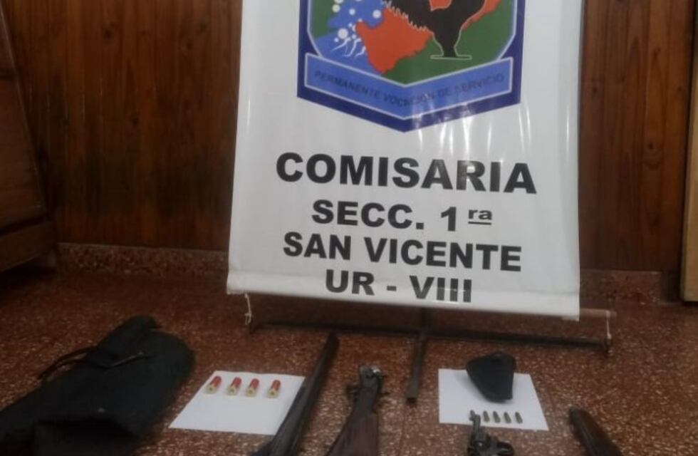 Dos hombres fueron detenidos por tenencia ilegal de arma de fuego