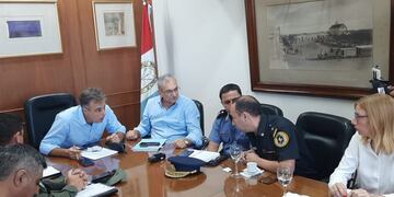 Reunión por seguridad en Intendencia (Municipalidad de Rafaela)