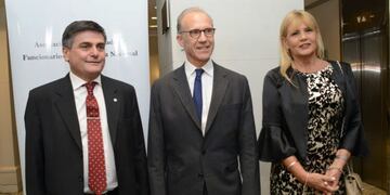 La ministra de Justicia, Marcela Losardo, y el presidente de la Corte Carlos Rozenkrantz (Foto: Clarín)