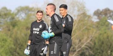 Los arqueros de la Selección Argentina (Foto: AFA)
