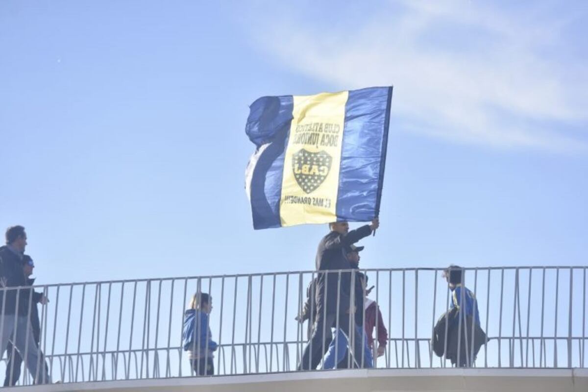 Boca llegada de hinchas