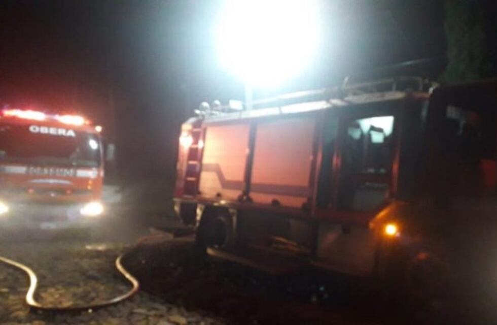 Bomberos sofocaron otro incendio en Oberá