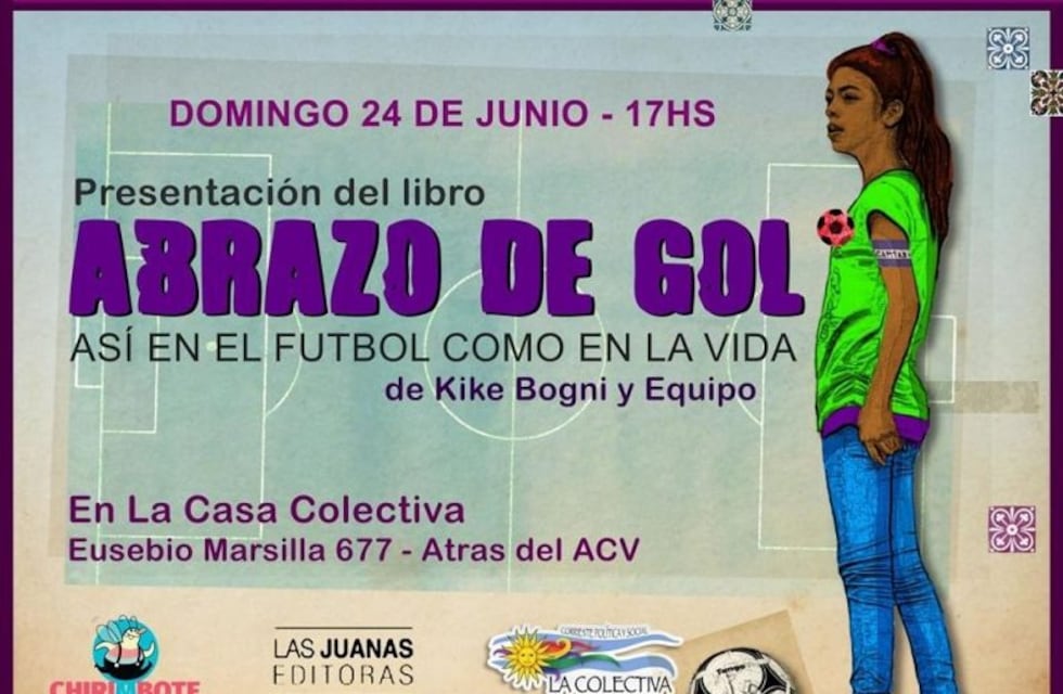 Se presenta el libro Abrazo de Gol, así en el fútbol como en la vida