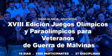 Olimpiadas de Veteranos de Guerra Bahia Blanca 2019