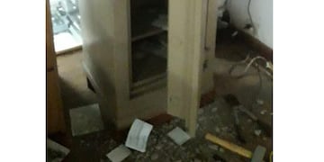 A través de un boquete ingresaron a robar en una constructora de San Vicente