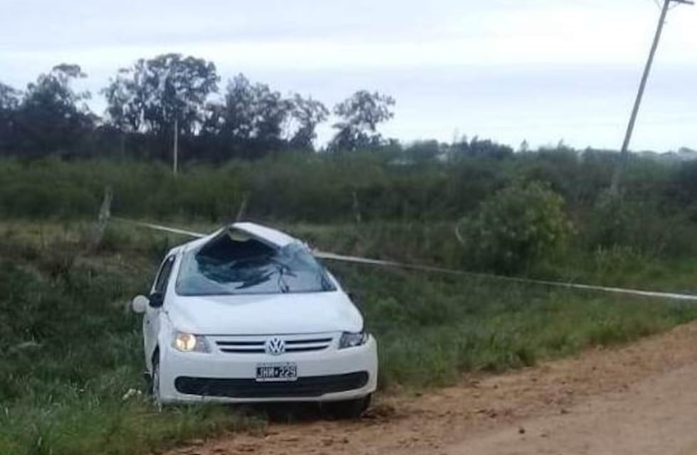 Una joven de Villa del Rosario falleció tras volcar con su automóvil en un camino vecinal