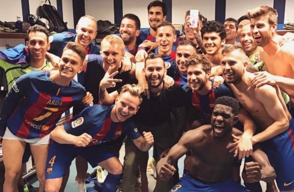 Así festejaron en las redes sociales los jugadores del Barcelona