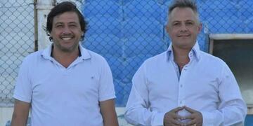 Cayetano Canto y Manuel Pérez presenciaron el amistoso\u002E El jueves 12 de abril asumen en la conducción de Racing\u002E