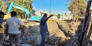 Obra en la Estación de Impulsión Cloacal