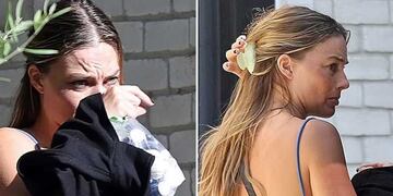 Margot Robbie visitó a su amiga Cara Delevingne.