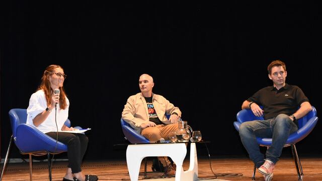 Denise Zenklusen, Lucas Enrico y Cristián Lagger