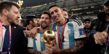 El futbolista rosarino fue una de las figuras de la final junto a Lionel Messi.