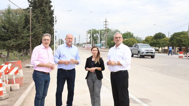 Recorrieron la obra de ampliación de Av. Luis Fanti