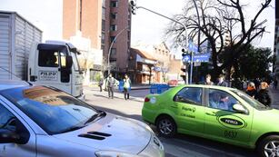 Corte de tránsito en Córdoba este viernes 15 de agosto. (José Gabriel Hernández / La Voz)