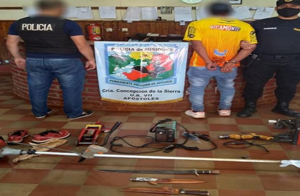 Terminó detenido tras ser sorprendido con objetos robados en Concepción de la Sierra