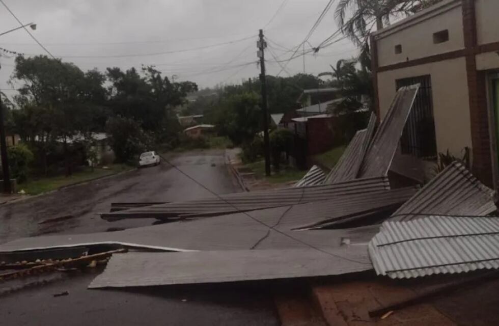 Fuerte temporal afectó a varias localidades del centro y sur de Misiones